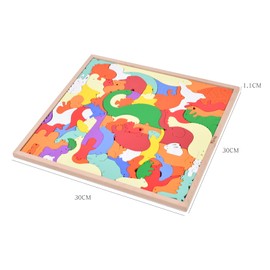 Vivuc Puzzles for Kids 3-5 Wooden Montessori Toys for Toddler 3+Years Colorful Animal Puzzles Kids Games Birthday Gifts for Boys and Girls (77pcs)
