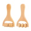 2 Pcs Wooden Massage Roller, Back Massage Roller, 5.91x3.15 Inch