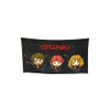 Groovy Uk Towel, Cotton, Black, One Size