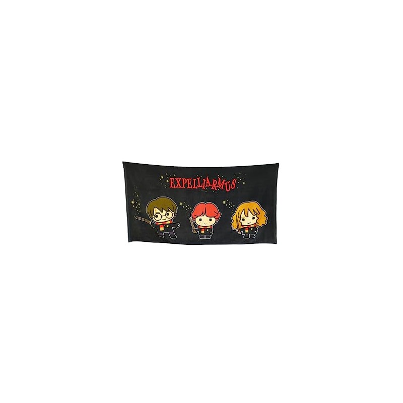 Groovy Uk Towel, Cotton, Black, One Size