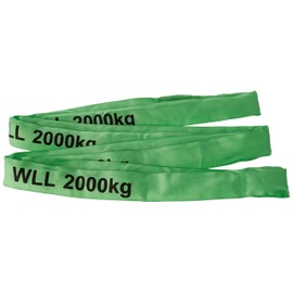 Braun 20041RS Rundschlinge 2000 kg Tragkraft, 4 m Umfang, endlos mit Polyesterkern, grün