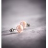 Anthony Vincent Aretes Perla Rosa Cultivada Natural Tamaño 10 mm