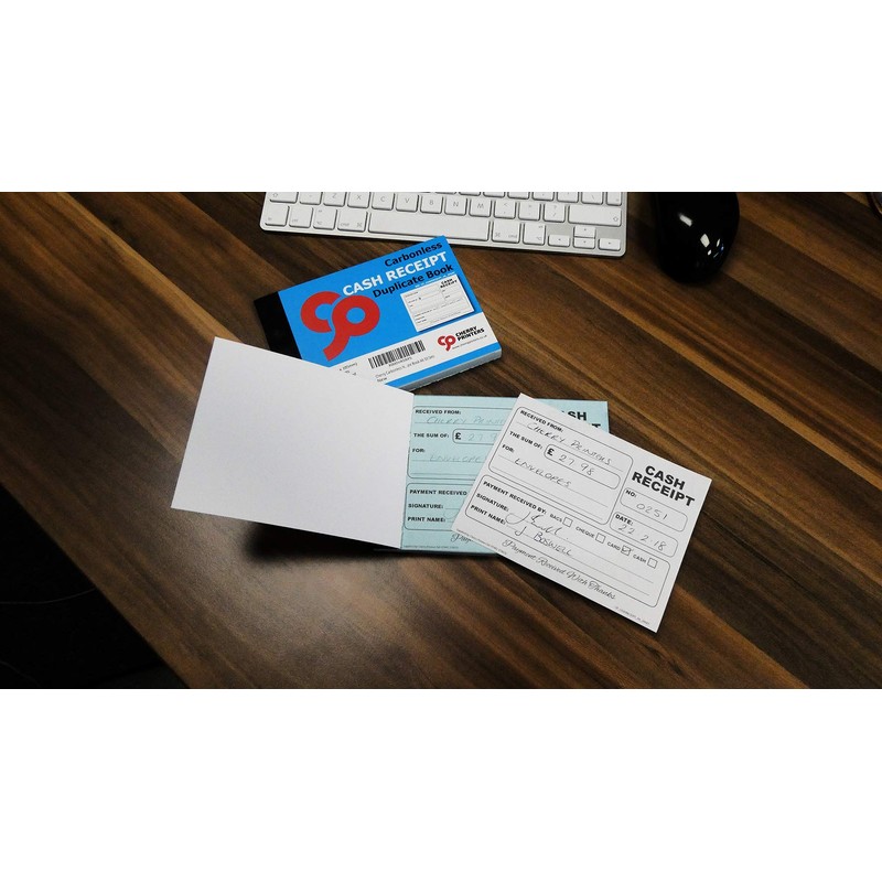 Cherry Carbonless NCR Cash Receipt Duplicate Book A6 50 Sets