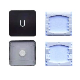 Replacement Individual U Key Cap and Hinges are Applicable for MacBook Pro A1706 A1707 A1708 Keyboard to Replace The U Key Cap and Hinge