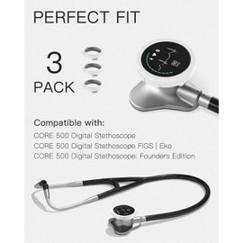 Funda de estetoscopio para estetoscopio digital EKO CORE 500™ - Protección esencial para profesionales médicos (blanco)