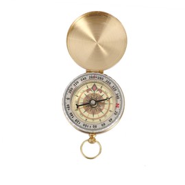 BESPORTBLE Portable Metal Compass Watch G50f Camping Compass Copper Cover for Hiking and Navigation