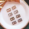 5mm/0.2'' (Inner Diameter) Tiny Rectangle Shape Metal Buckles, Doll Mini
