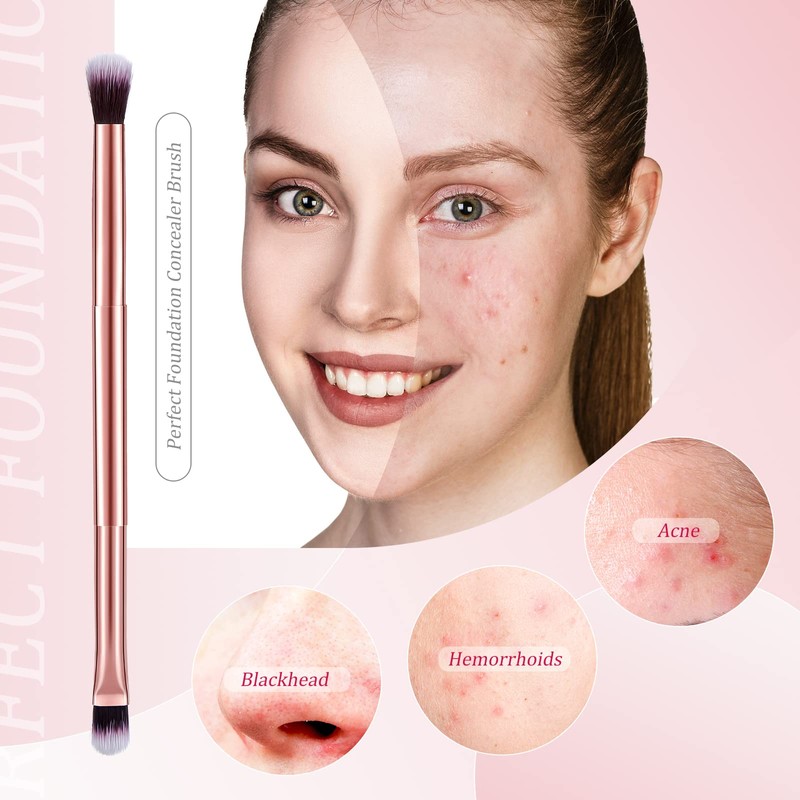 6 Brochas para Difuminar Sombra de Ojos 2 en 1