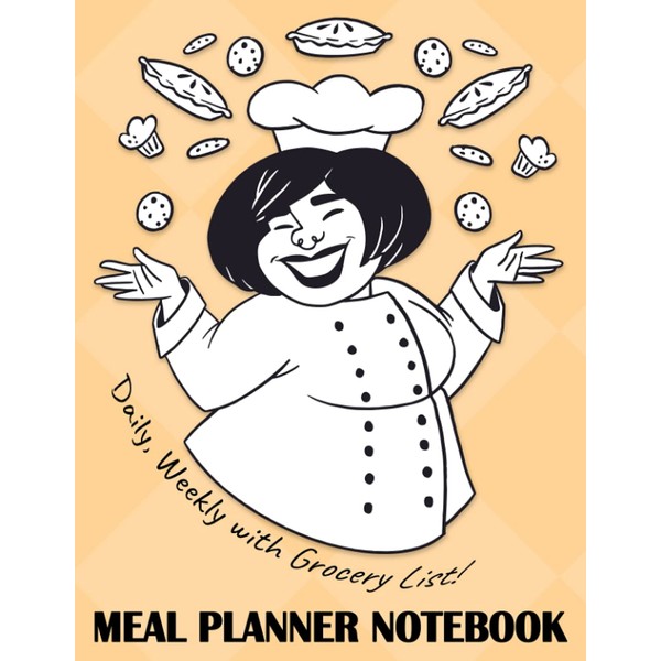 Meal Planner Notebook - Daily, Weekly with Grocery List: Plan
