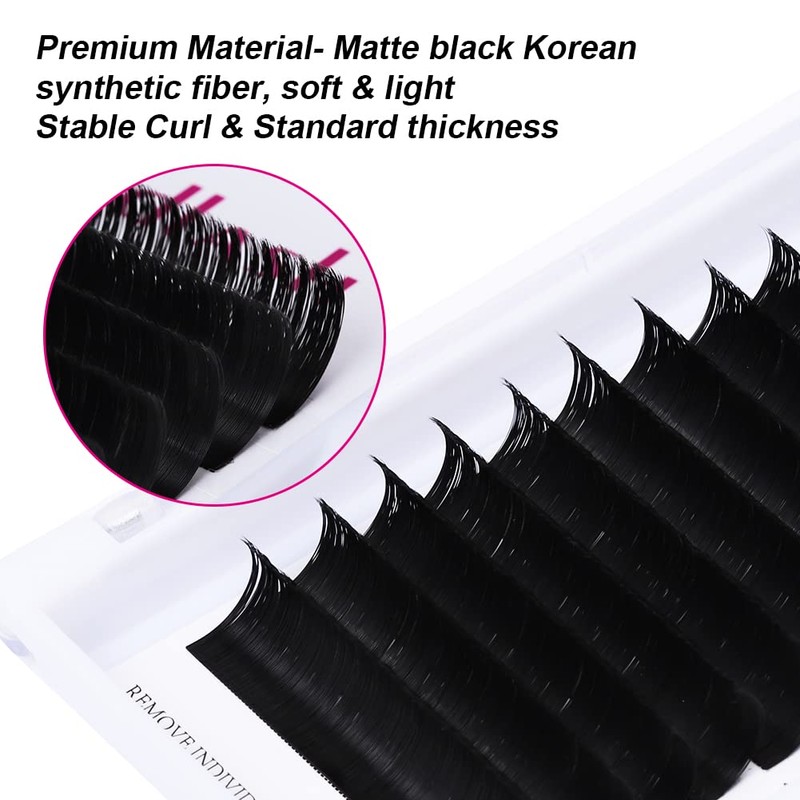 Fadlash Easy Fan Lashes D Curl 0.03 10mm Single Russian
