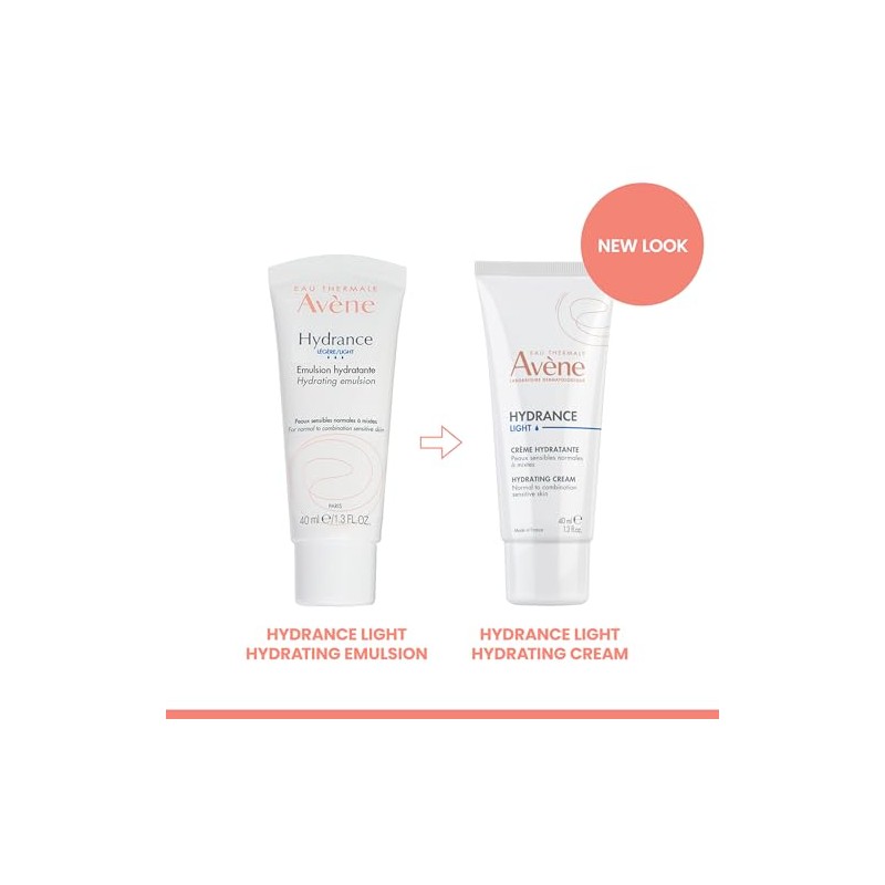 Eau Thermale Avene Hydrance LIGHT Hydrating Emulsion, Daily Face Moisturizer
