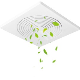 SL-JIJI Bathroom Exhaust Ceiling Fan Cover,12 Inch Exhaust Vent Cover, Ceiling Fan Grille Replacement with Spring Clips for Ventilation or Wall-Mount Fans (12 inches)