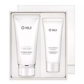 OHUI 오휘 익스트림화이트 브라이트 각질제거 클렌징폼 화장품세트 OHUI Extreme White Bright Exfoliating Cleansing Foam Set