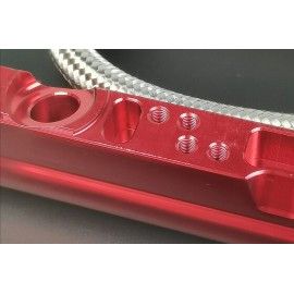 espeedpro21 Red Billet Fuel Rail Kit For LS1 LS2 LS3 Intake Manifold Hardware 6AN/6Feet Hose