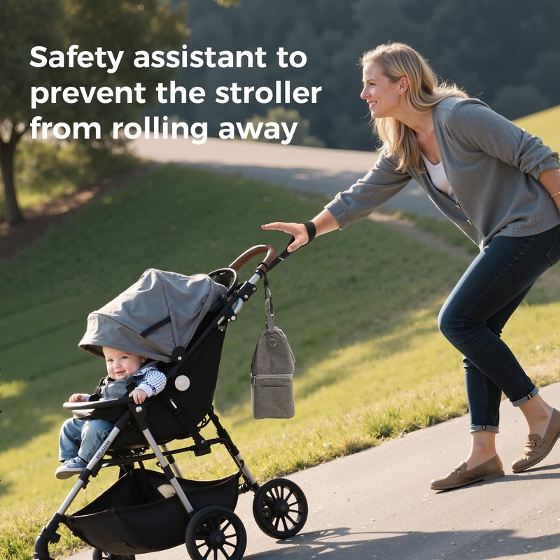 Momcozy Handle Strap for Baby Stroller | Safety Wrist Leash