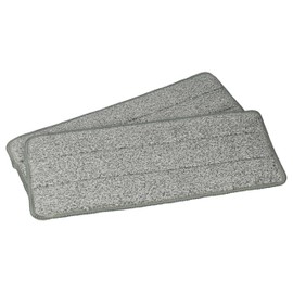 vhbw 2 x Mop Covers Compatible with Clean Maxx 09996 Mop - Replacement Head, Polyester Grey White