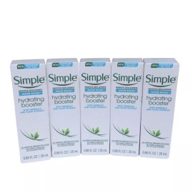 Simple Pack of 5 Simple Water Boost Hydrating Booster Sensitive Skin 0.85 fl oz
