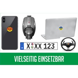 DDR Doming Sticker 6 Pieces – Car Motorcycle Biker Flag 6DOR