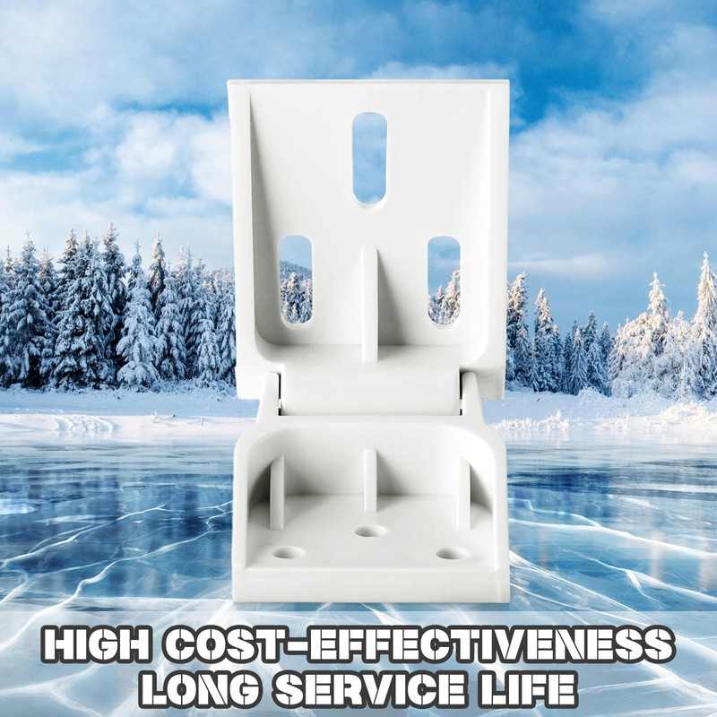 Beeveer 2 Pcs Freezer Plastic Hinge Compatible with Haier Freezer