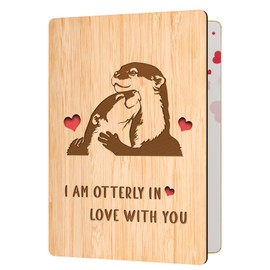 Anniversary Card Gifts for Her Him - Bamboo Card, Wedding Anniversary Card for Wife Husband, Funny Birthday Gifts Christmas Valentines Anniversary Card Gifts for Her Him Girlfriend Boyfriend