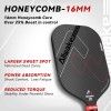 ALLWAKE 3K Raw Carbon Fiber Pickleball Hot Pressing Technology 16MM