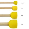 60 PCS Round Sponges Brush Set Kids Painting Tools -