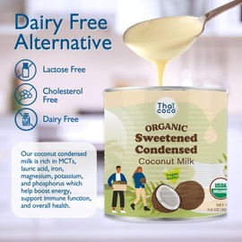 Thai Coco Thai Coco - Organic Sweetened Condensed Coconut Milk Dairy Free - 11.3 oz. 6 Pk