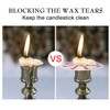 100 - Pack White Church Service Candles with 3 -