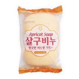 Apricot Soap 100g x 2 Pack (Face Washing Soap, Beauty Soap, Cosmetic Soap, Bath Soap) 8ea