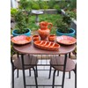 Large Traditional Portuguese Pottery Terracotta Clay Sausage Roaster Made in