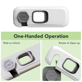 Fridge Lock 5 Pack, Child Proof Refrigerator Lock, Fridge Locks for Kids, Child Safety Locks for Doors, RV Refrigerator, Oven Lock Child Safety Cabinet Locks