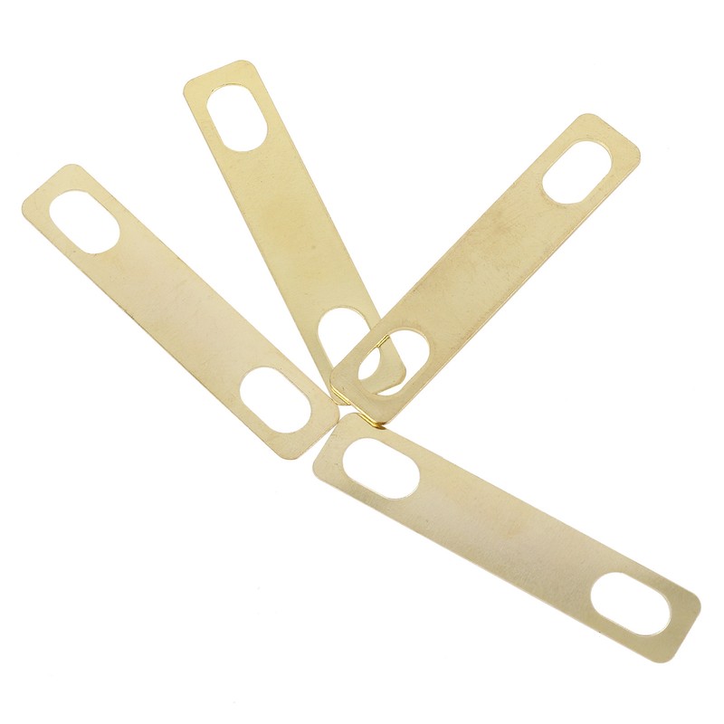 4Pcs Guitar Neck Shim Brass Material Heightening Gasket Set Musical