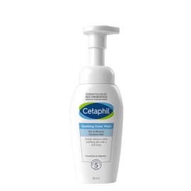 Cetaphil Soothing Foam Face Wash, 200ml, Foaming Cleanser with Ceramides for Normal, Dry or Sensitive Skin, Vegan-Friendly