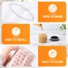 Kimqi 8.5oz Glass Jars Set of 4, 250ml Small Round