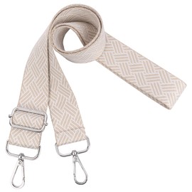 Iridsmole 3.8cm Wide Shoulder Strap for Bag, Universal Replacement Bag Straps Beige, Adjustable Handbag Straps for Men, Women Crossbody Messenger Strap for Bags