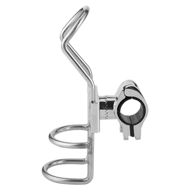 Fishing Rod Rack Stainless Steel Rail Mount Pole Bracket Support