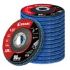 EZARC 12 Pack 120 Grit Flap Discs 4 1/2 for