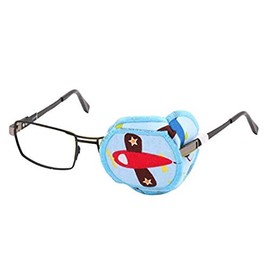 1PCS Pure Cotton Reusable Eye Patch Cartoon Amblyopia Eye Patches Vision Training Eye Patch for Treat Lazy Eye and Strabismus For Kids(Left Eye)