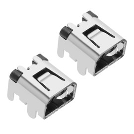 YINETTECH 2 Pack Repair Replacement Part Straight Pin Socket Charging Port Compatible with 2DS DSi DSi XL Power Connector