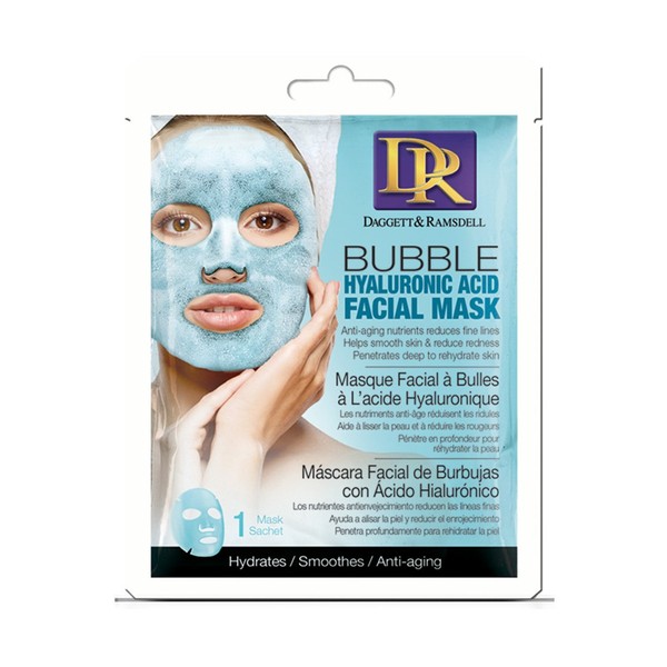 Daggett and Ramsdell Facial Sheet Bubble Mask, Hyaluronic Acid, 0.700 Fluid Ounce