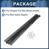INFINAUTO 20 Set 14G Straight Pull Bicycle Spokes 221mm Straight