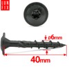 6 x 40 mm, Pack of 100 Post Anchor Screws