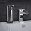axentia Sensor Soap Dispenser, Plastic, Stainless Steel, Chrome-Plated, Silver, Approx.