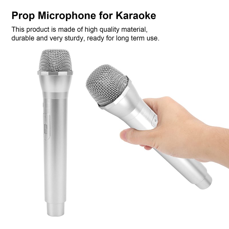 Singing Prop Microphone, Lightweight, Fake Microphone, Fake Microphone for Karaoke,