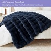 Bigacogo Faux Fur Throw Blanket for Couch, Fuzzy Soft Plush