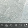 COLAMO Luxury Grey Peel and Stick Subway Tile Backsplash, Glossy