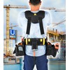 Aupofit Comfortable Tough Thick 7-Piece Tool Belt with Suspenders 32
