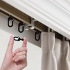 Pack of 50 Gazebo Hooks - Plastic Hooks for Curtains,