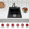 BURCHAIN 17 x 15 Inch Drop in Kitchen Sink Top