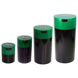 Tightpac America, Inc. Vacuum Sealed airtight containers.29-Liter to 2.35-Liter, Green/Black, 4 Piece